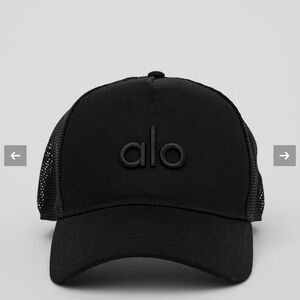 New Black Alo District Trucker Hat